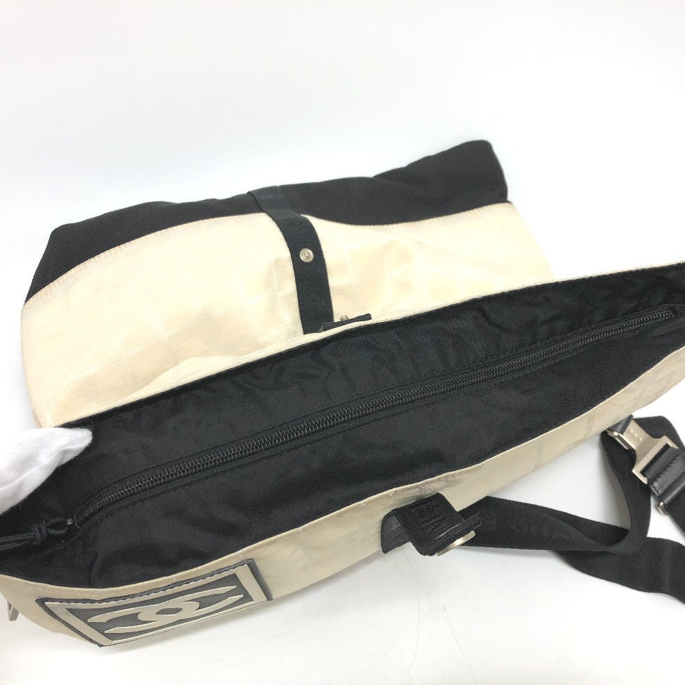 CHNL -  Shoulder Bag canvas white CC COCO Mark New travel line Women Used