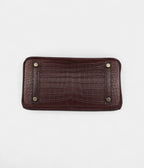 HM BK 25 Rouge Sellier Matte Porosus Crocodile Gold Hardware