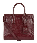 YLS SAC DE JOUR BABY IN EMBOSSED CROCODILE SHINY LEATHER