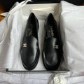 CC MOCCASINS 2025 IN BLACK CALFSKIN