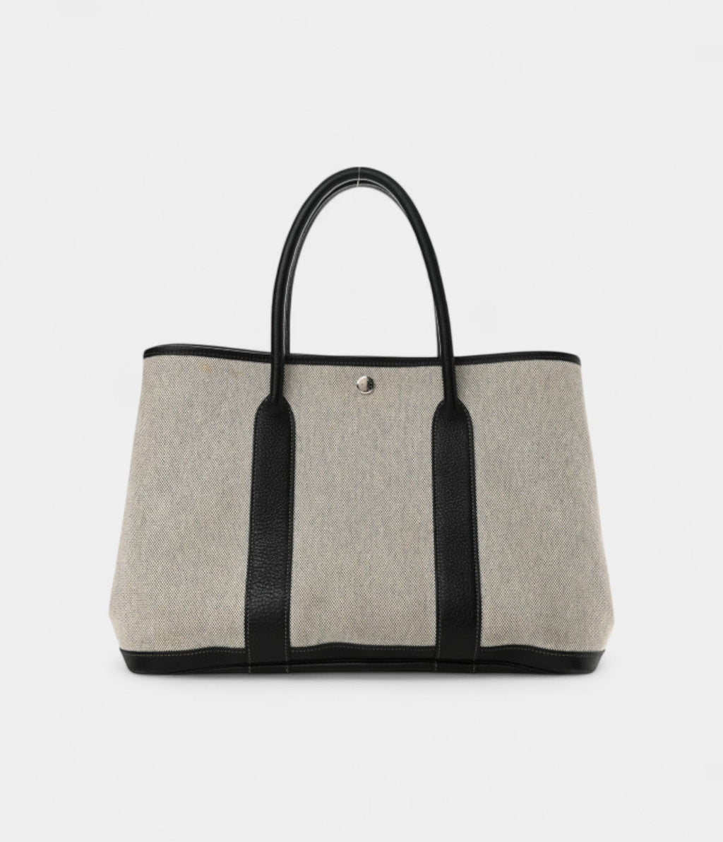 Toile Buffle Skipper Garden Party 36 MM Tote Black