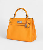 Hermes Kelly 28 Swift Brushed Palladium Hardware