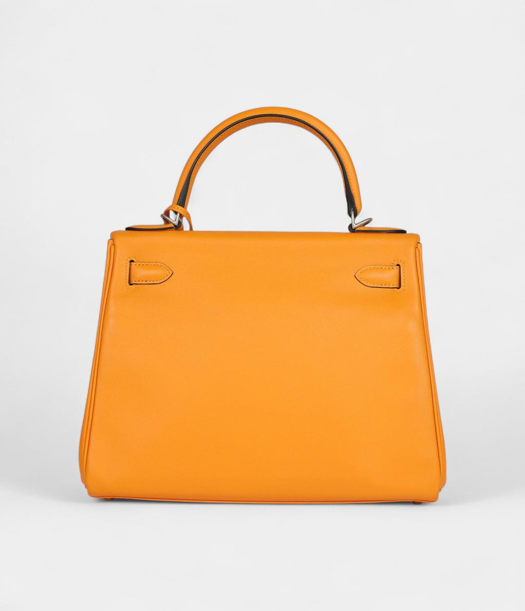 Hermes Kelly 28 Swift Brushed Palladium Hardware