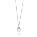 PEARL PENDANT GATSBY ZIEGFELD PEARL SILVER NECKLACE