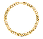 CHAIN LINKS MONOGRAM PATTERN NECKLACE GOLD-COLOR HARDWARE