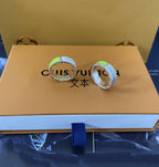 LV COLOURS RING YELLOW AND MARBLED WHITE LACQUER