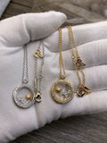 SUN MOON STAR NECKLACE DIAMOND