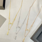 MOVE UNO 2 RANGS PAVED NECKLACE