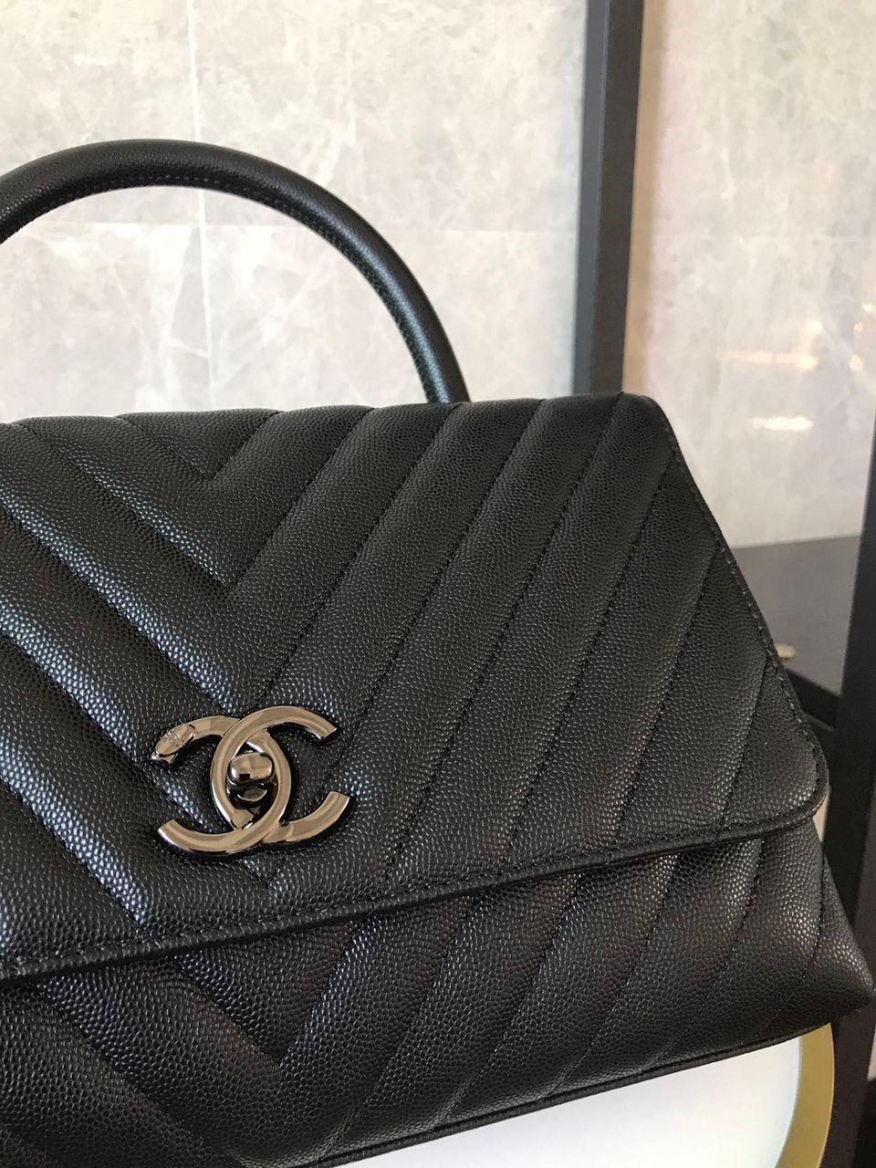 CHL - Maxi Flap Bag Black For Women 11.4in/29LO