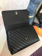 CHL - Maxi Flap Bag Black For Women 11.4in/29LO