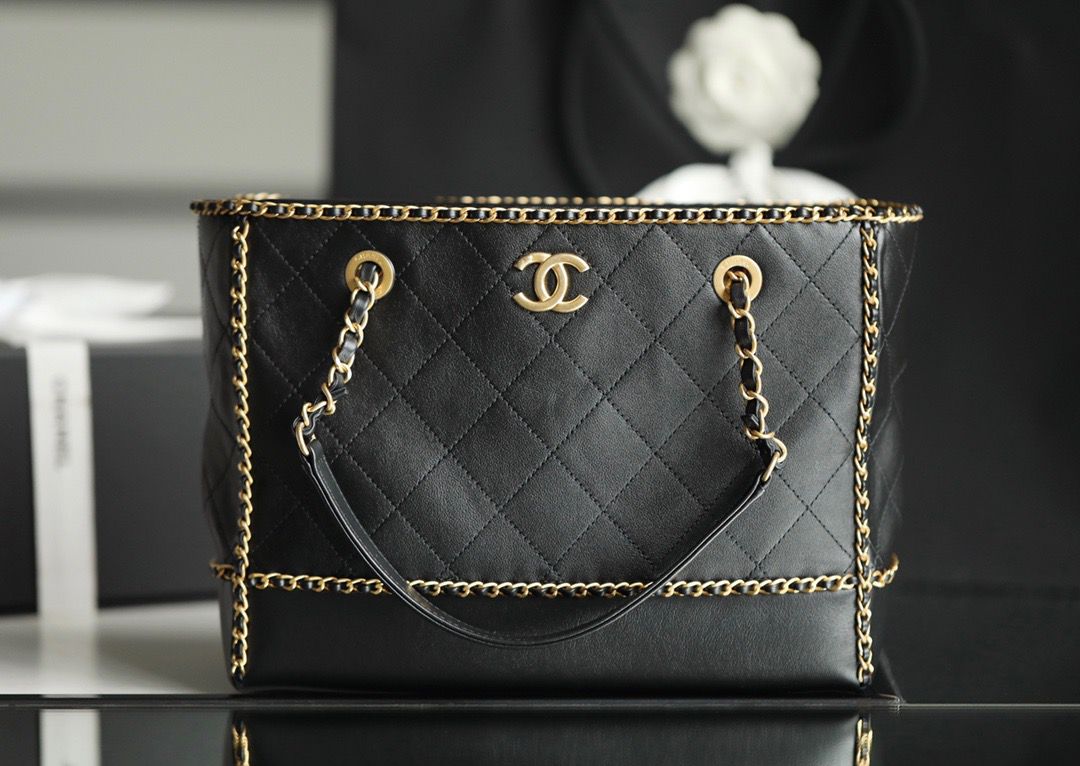 CHL - Shopping Tote Bag Black For Women Handbag, Shoulder Bags 13.3in/34LO AS2761 B06380 94305