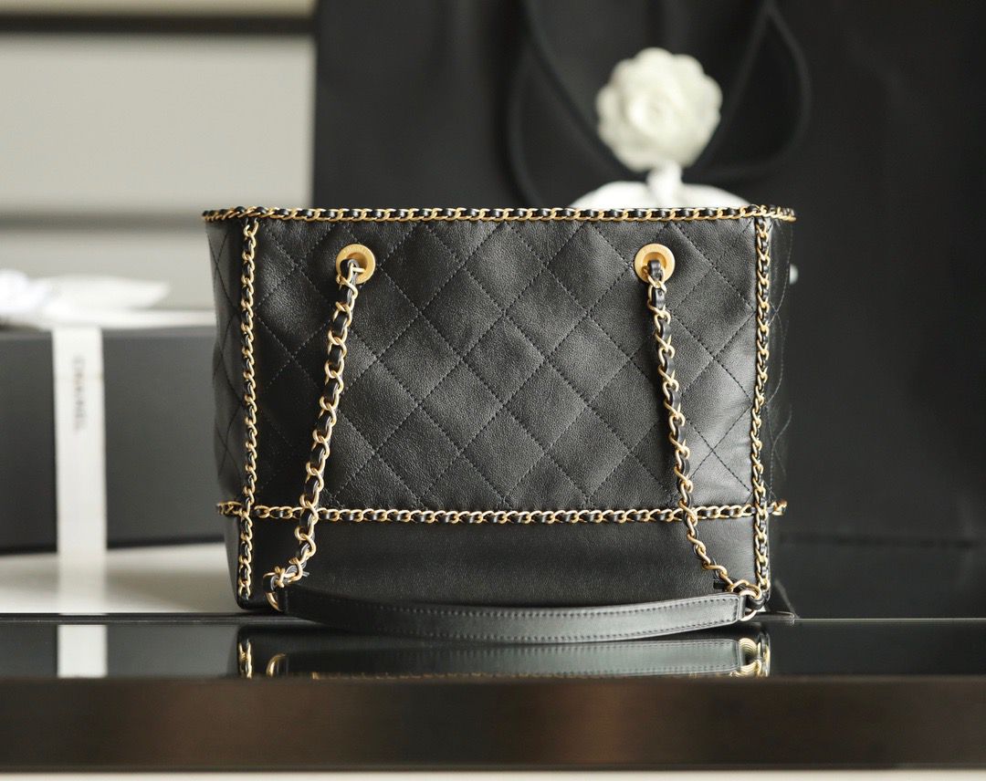 CHL - Shopping Tote Bag Black For Women Handbag, Shoulder Bags 13.3in/34LO AS2761 B06380 94305