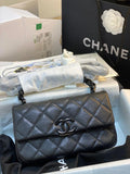 CHL - Small Flap Bag Black For Women 7.8in/20LO