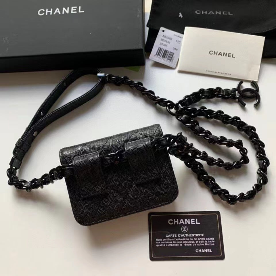 CHL -  Classic Flap Bag Black For Women 5.1in/13LO