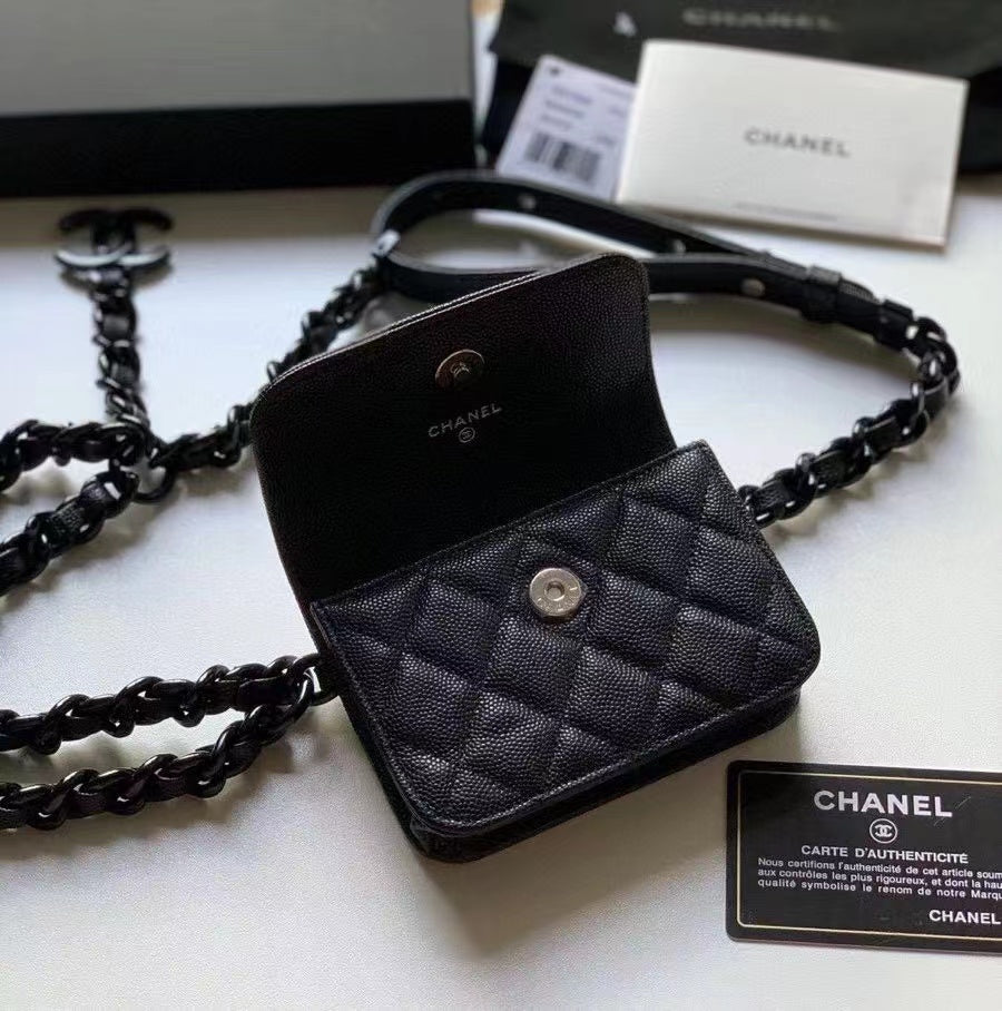 CHL -  Classic Flap Bag Black For Women 5.1in/13LO