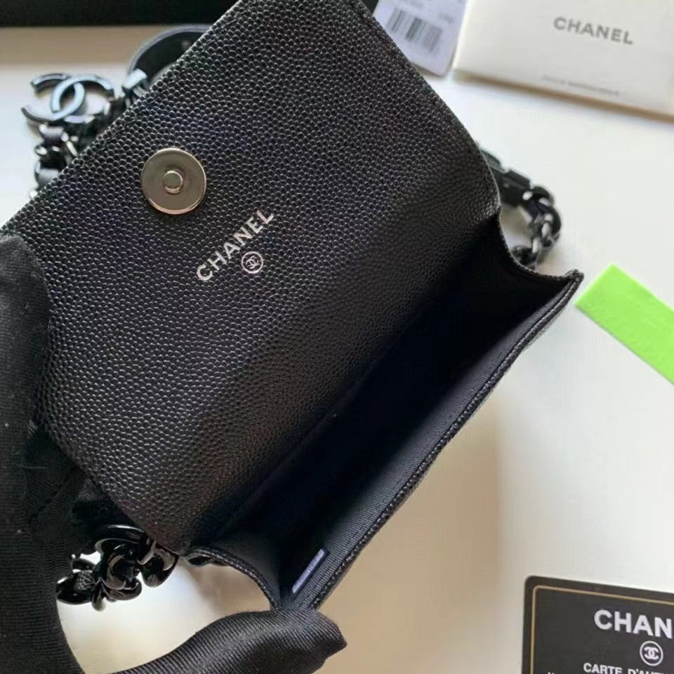 CHL -  Classic Flap Bag Black For Women 5.1in/13LO