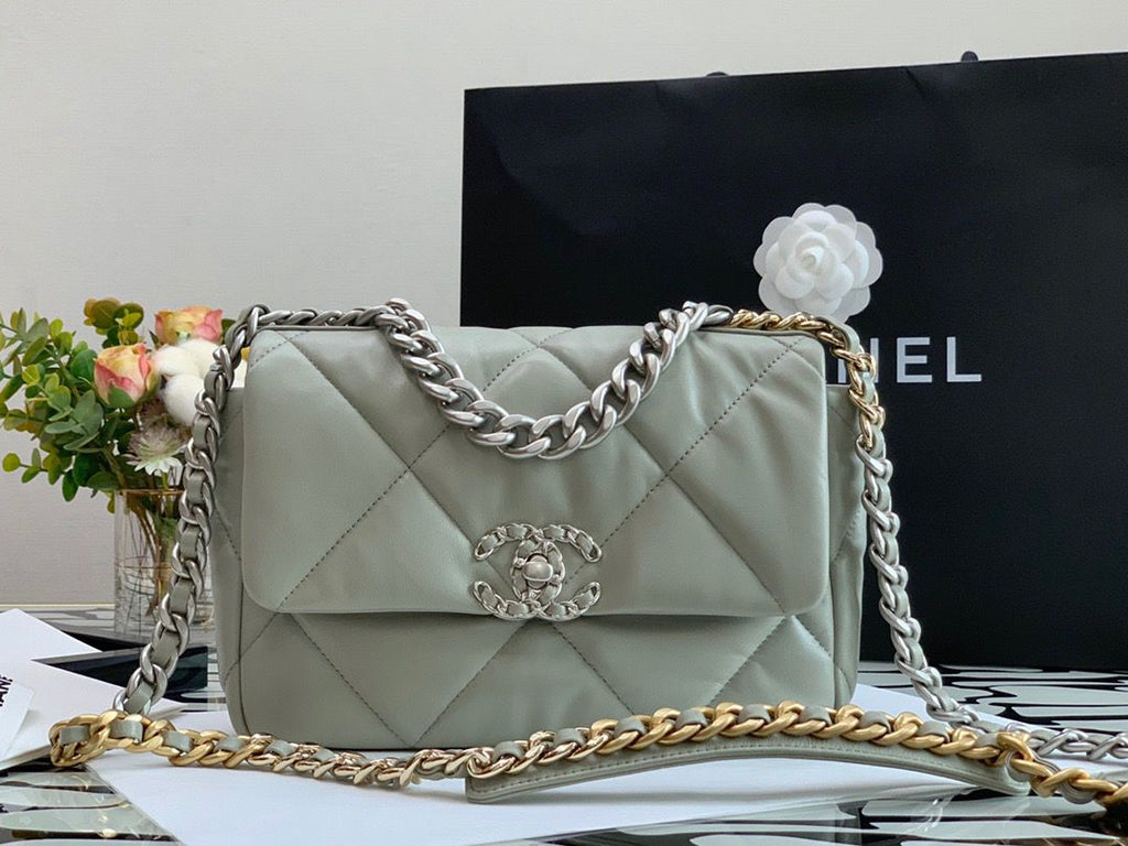 CHL -  Classic Flap Bag Grey For Women 10.2in/26LO