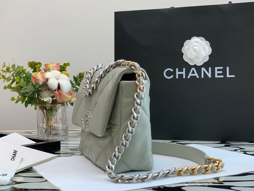 CHL -  Classic Flap Bag Grey For Women 10.2in/26LO