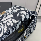 CHL -  19 HandBag Printed Canvas Black And White For Women 11.8in/30LO