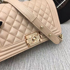 CHL - Medium Classic Handbag Yellowish Brown For Women HandBag, Shoulder And Crossbody Bags 9.8in/25LO A67086
