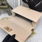 CHL - Medium Classic Handbag Yellowish Brown For Women HandBag, Shoulder And Crossbody Bags 9.8in/25LO A67086