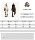 HOODED LONG PUFFER JACKET IN BLACK