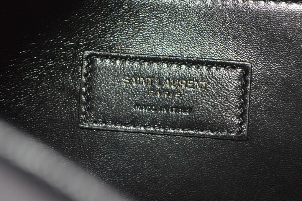 YLS GRAIN DE POUDRE WEST HOLLYWOOD MONOGRAM FOLD OVER CLUTCH