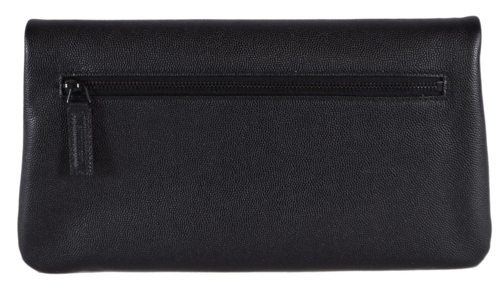 YLS GRAIN DE POUDRE WEST HOLLYWOOD MONOGRAM FOLD OVER CLUTCH