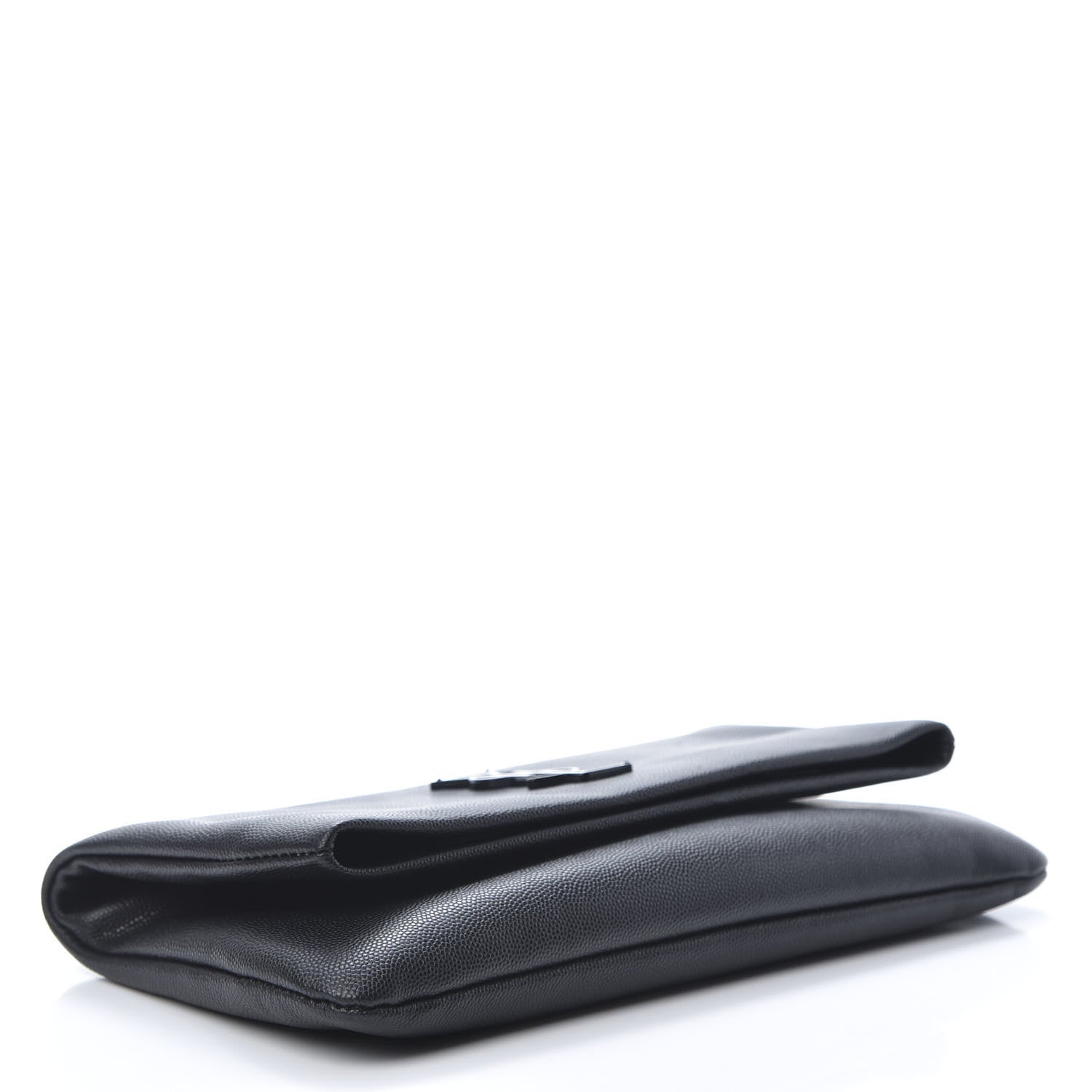 YLS GRAIN DE POUDRE WEST HOLLYWOOD MONOGRAM FOLD OVER CLUTCH