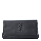 YLS GRAIN DE POUDRE WEST HOLLYWOOD MONOGRAM FOLD OVER CLUTCH