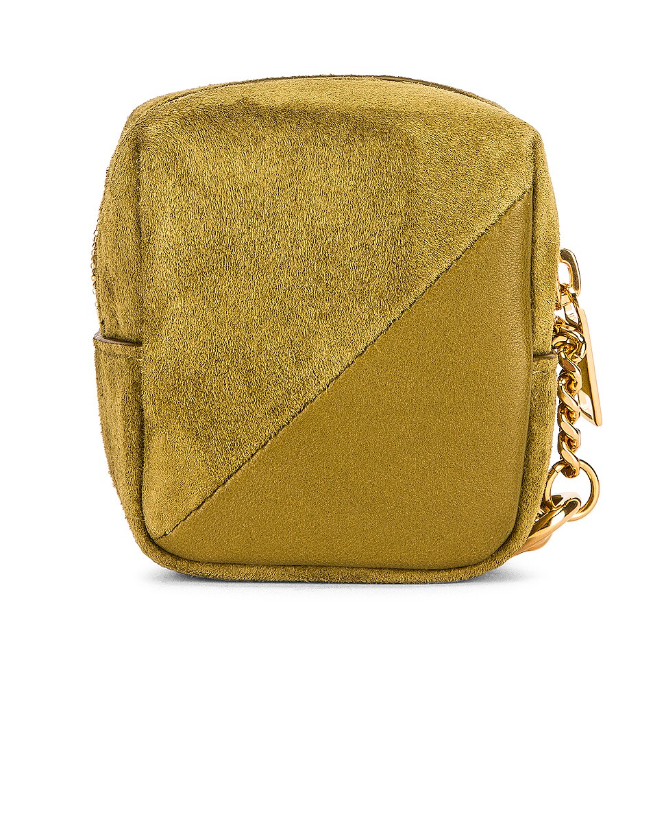 YLS JAMIE CUBE CHARM IN SUEDE AND LAMBSKIN