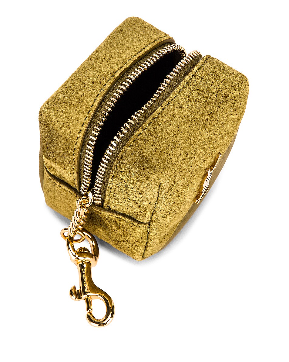 YLS JAMIE CUBE CHARM IN SUEDE AND LAMBSKIN