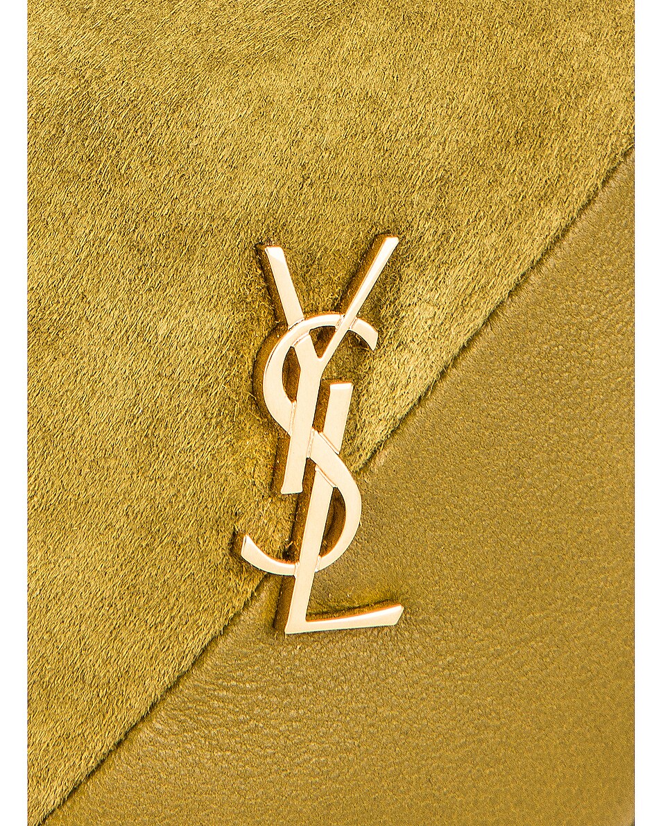YLS JAMIE CUBE CHARM IN SUEDE AND LAMBSKIN