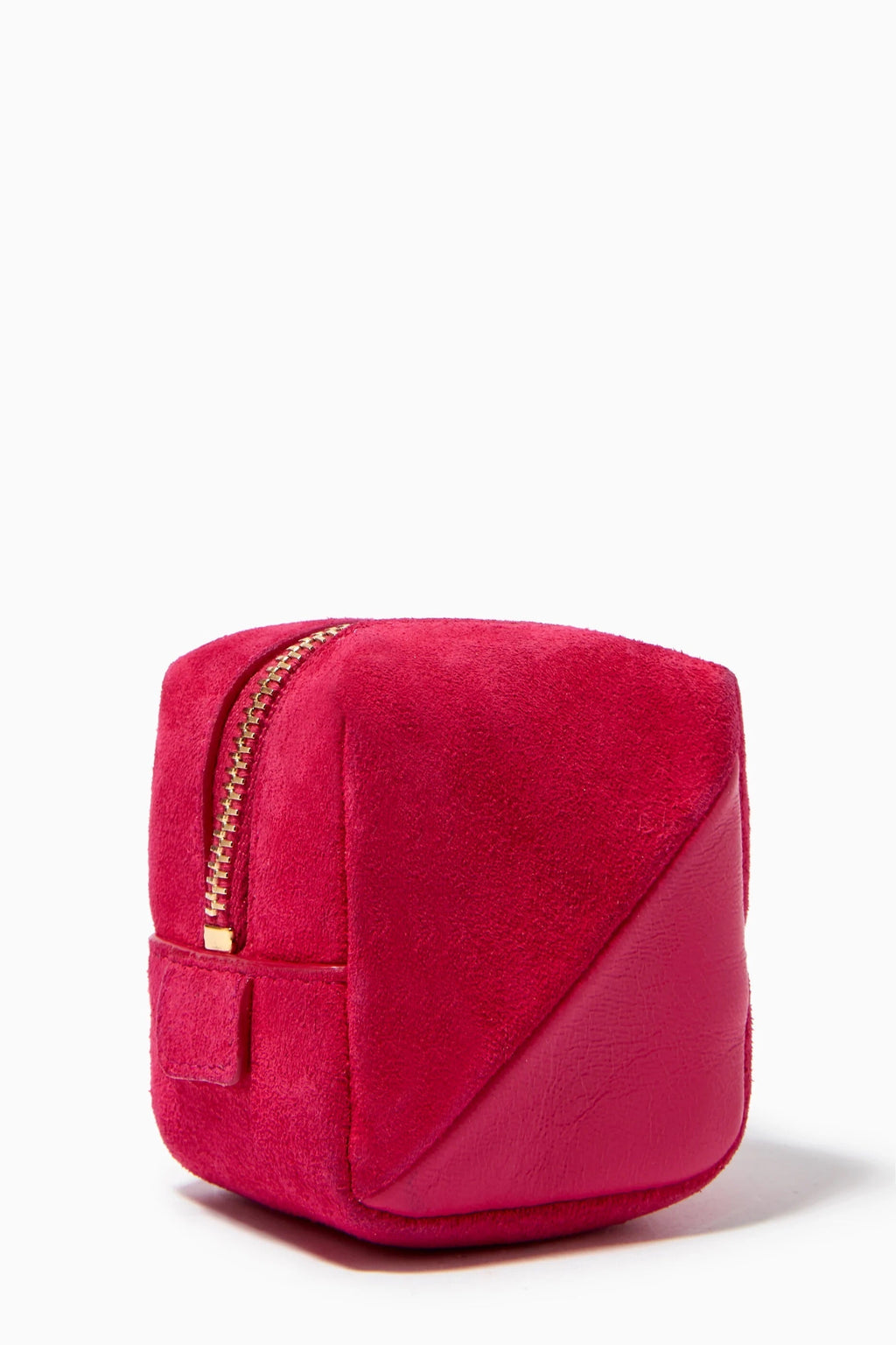 YLS JAMIE CUBE CHARM IN SUEDE AND LAMBSKIN