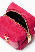 YLS JAMIE CUBE CHARM IN SUEDE AND LAMBSKIN