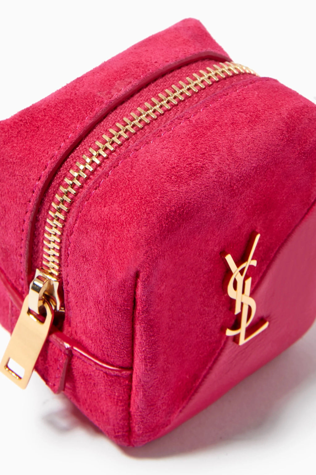 YLS JAMIE CUBE CHARM IN SUEDE AND LAMBSKIN