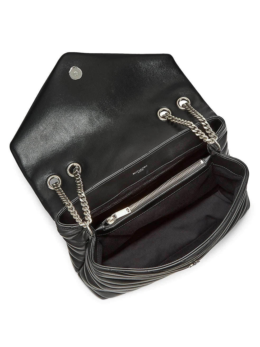 YLS MEDIUM LOULOU MATELASSE LEATHER SHOULDER BAG