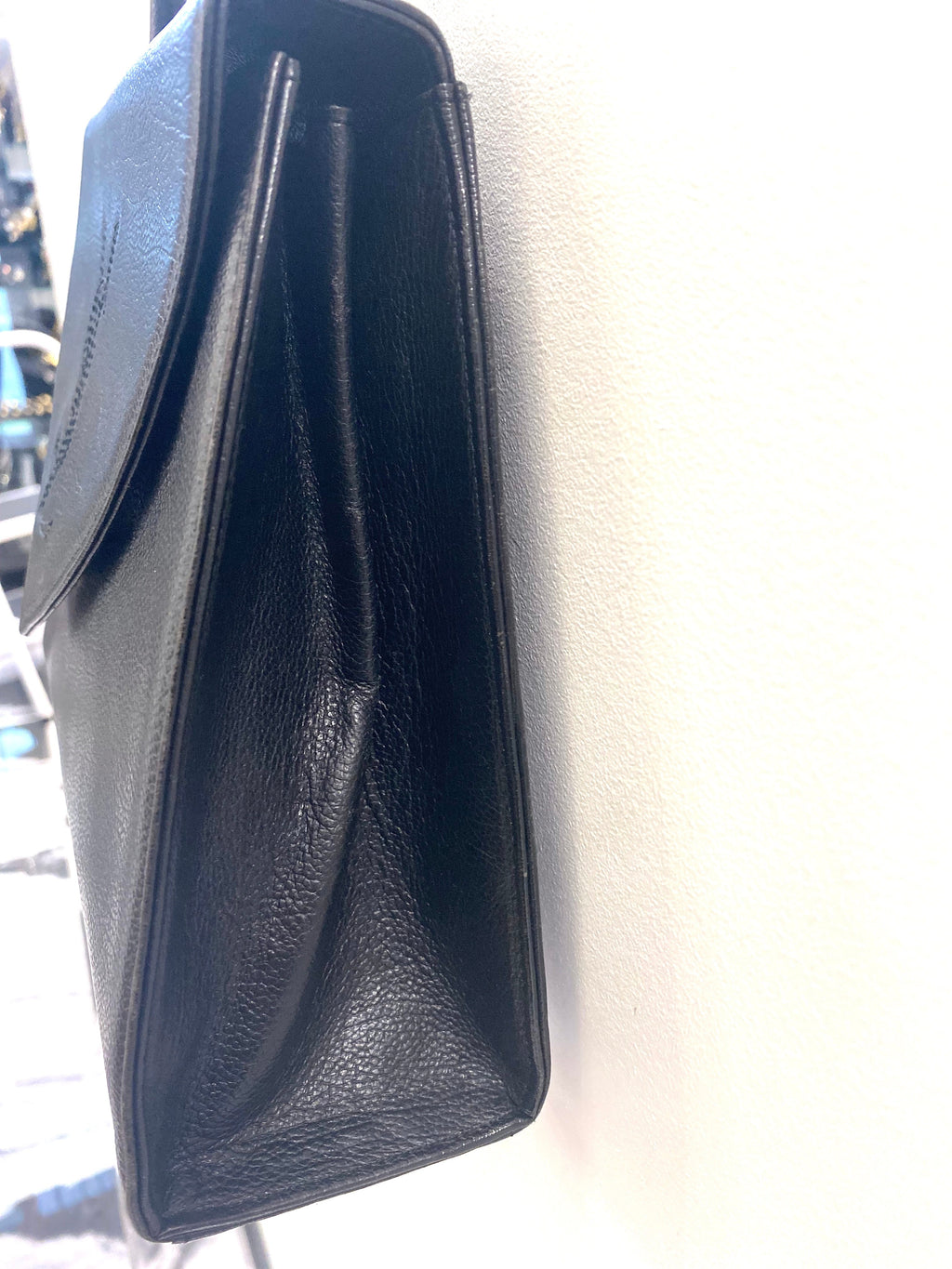 YLS TOP HANDLE LEATHER KELLY SATCHEL
