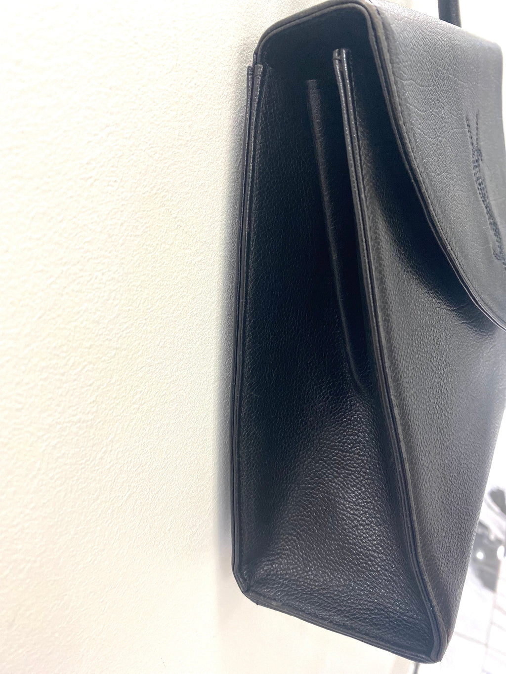 YLS TOP HANDLE LEATHER KELLY SATCHEL