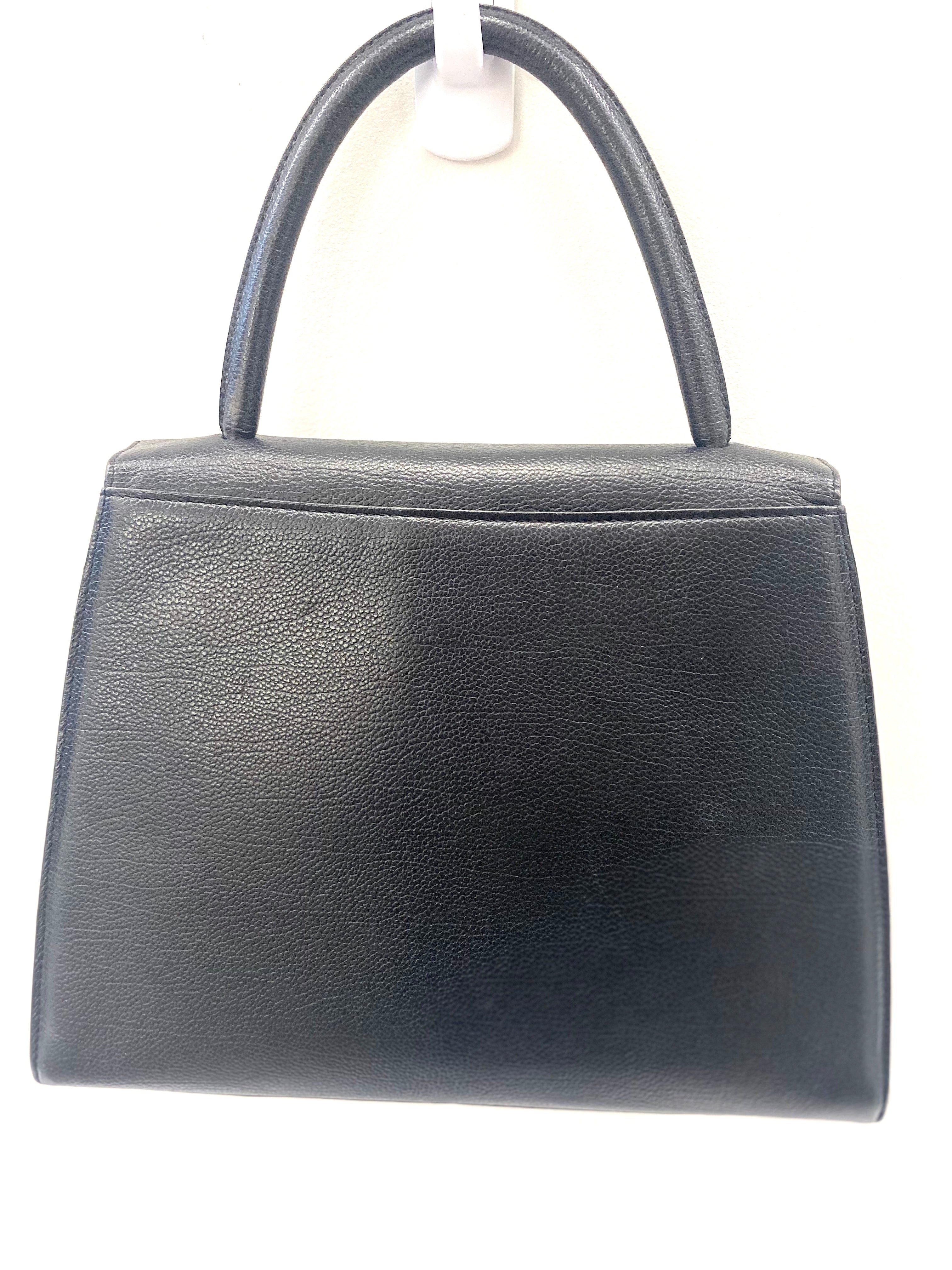 YLS TOP HANDLE LEATHER KELLY SATCHEL
