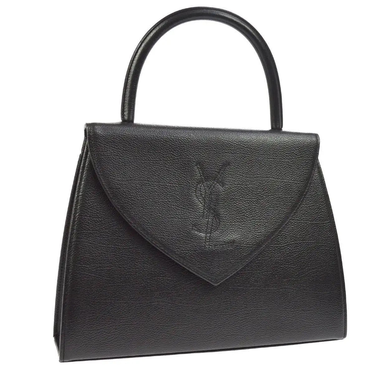 YLS TOP HANDLE LEATHER KELLY SATCHEL