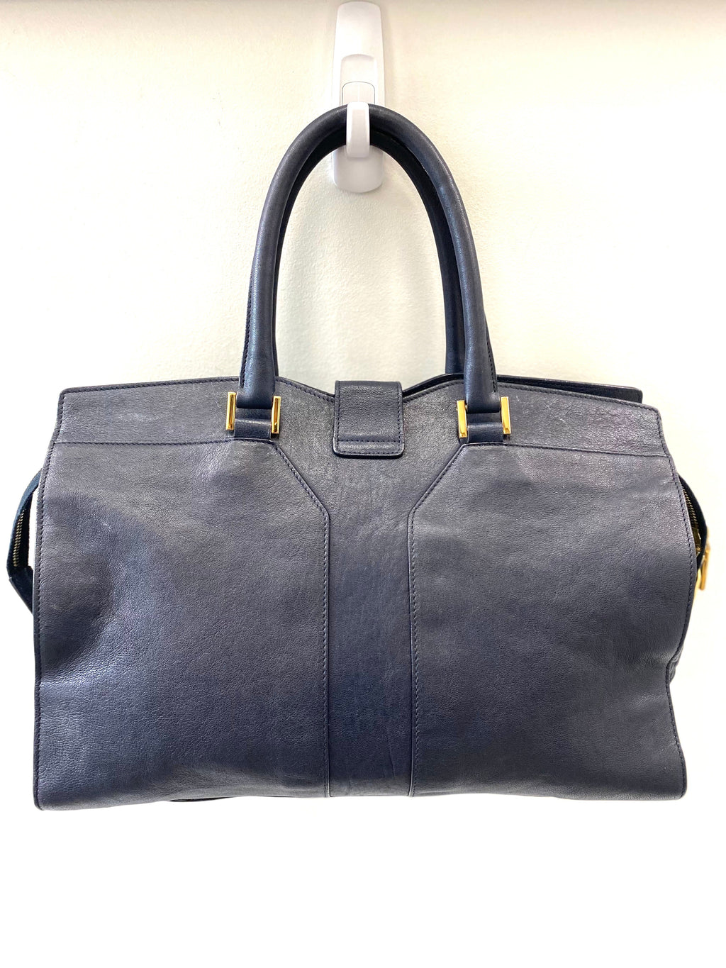 YLS LEATHER MEDIUM Y CABAS CHYC TOTE BAG