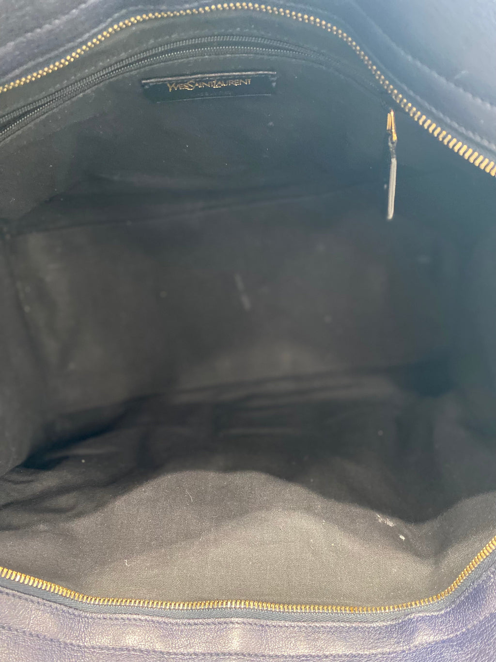 YLS LEATHER MEDIUM Y CABAS CHYC TOTE BAG