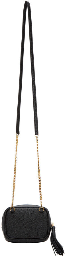 YLS LOU BABY QUILTED GRAIN DE POUDRE LEATHER CHAIN BAG