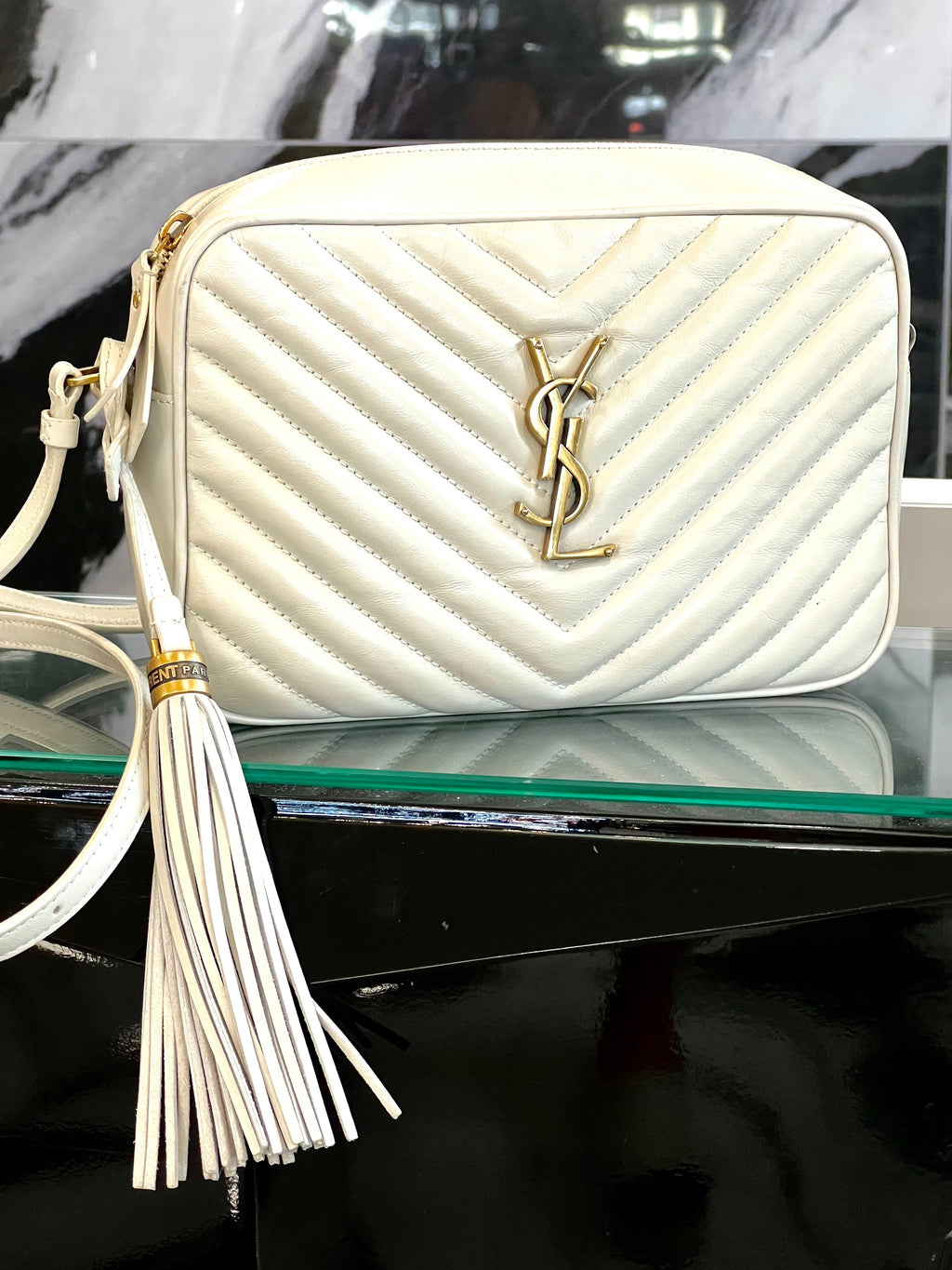 Lusso Official DESIGNER BAGS -  - YLS - LOU CAMERA LEATHER CROSSBODY BAG