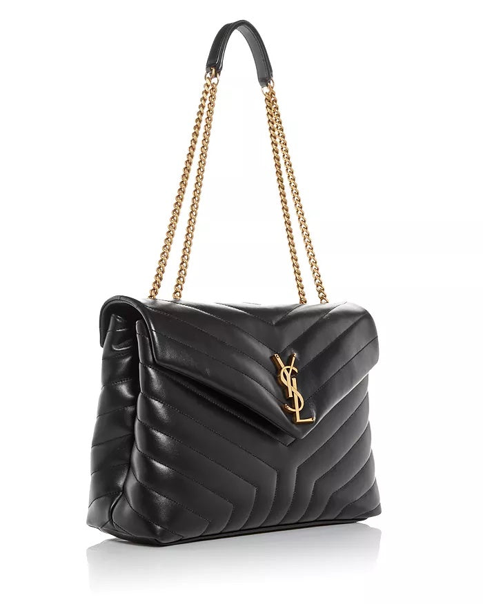 YLS MEDIUM LOULOU Y QUILTED CALFSKIN SHOULDER BAG