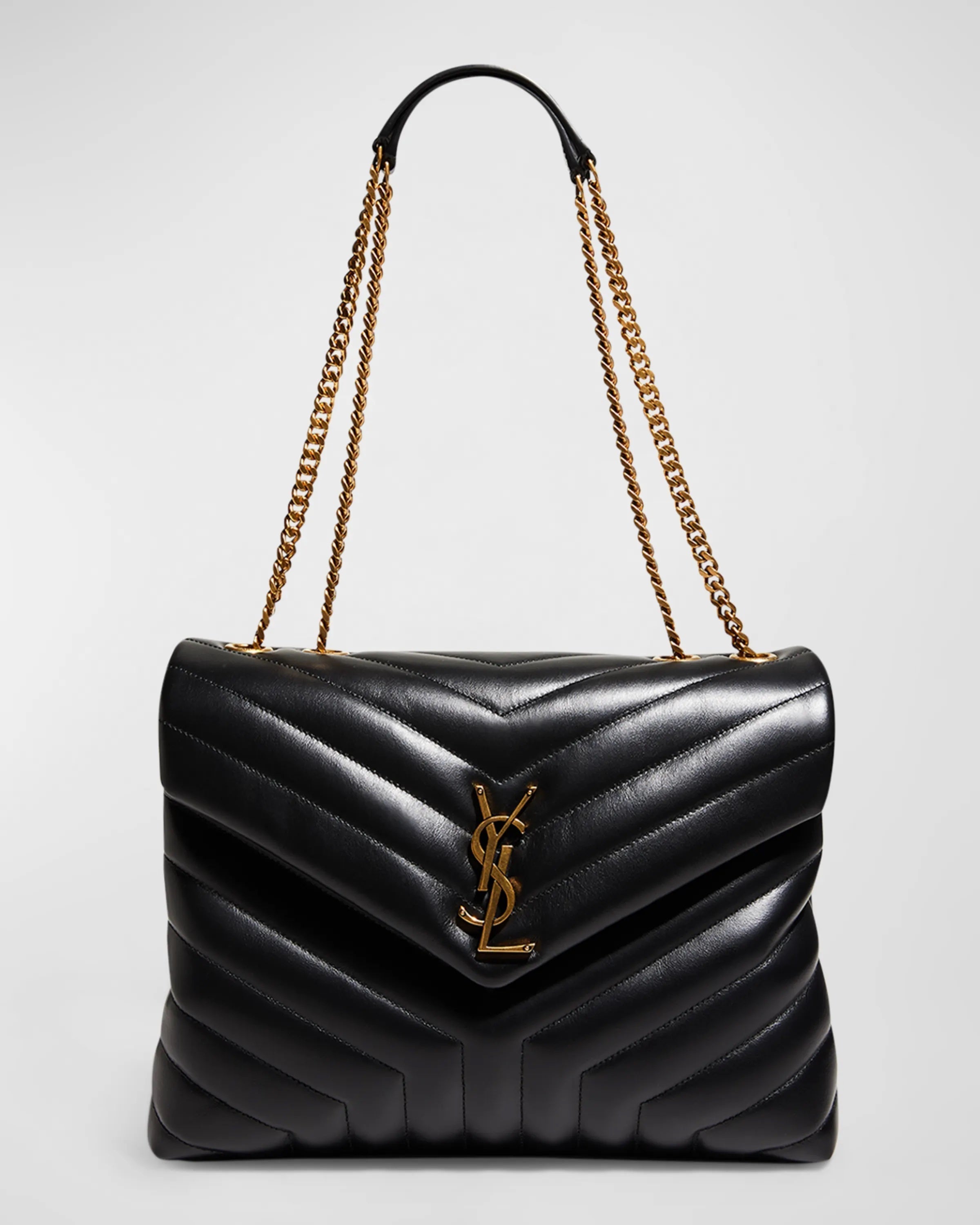 YLS MEDIUM LOULOU Y QUILTED CALFSKIN SHOULDER BAG