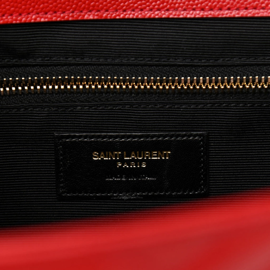 YLS CHEVRON MATELASSE MONOGRAM LARGE SATCHEL