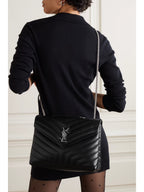 YLS MEDIUM LOULOU MATELASSE LEATHER SHOULDER BAG