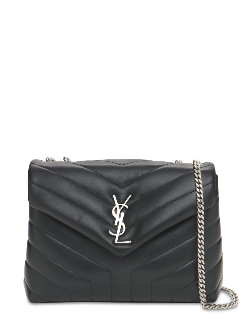 YLS MEDIUM LOULOU MATELASSE LEATHER SHOULDER BAG